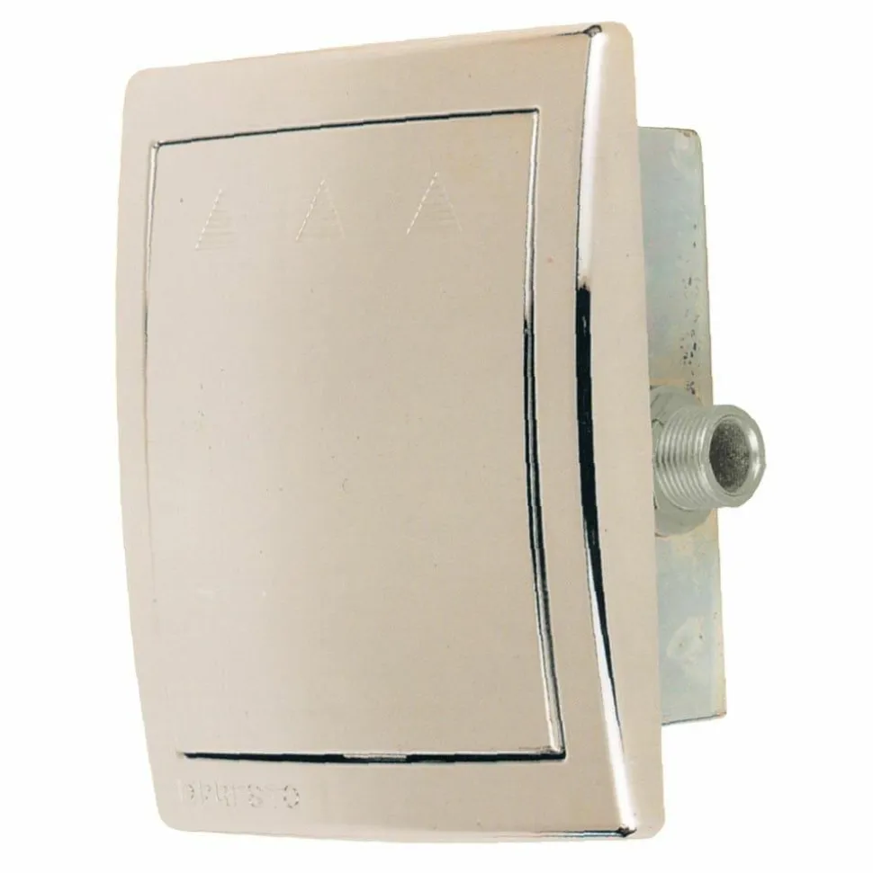 Fluxor Inodoro Mural Empotrado Accionamiento Mediante Pulsador PRESTO 1000 A Cromo Mate – 19501 – Presto Iberica