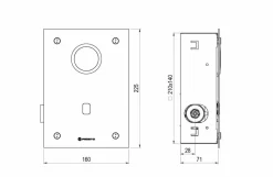 Fluxor Inodoro Por Sensor Accionamiento Mediante Sensor. PRESTO Domo Sensia I – 79716 – Presto Iberica