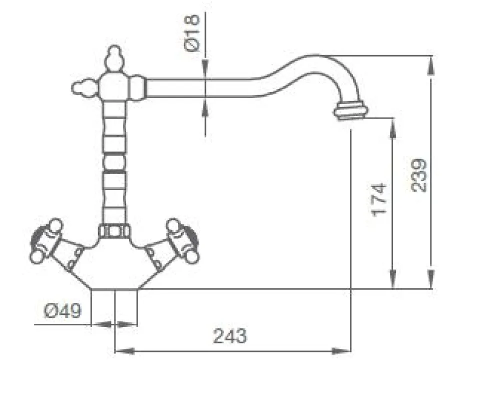 Fregadera 1866 Estilo Cocinas Colección COCINAS 960799 – GRB Mixers