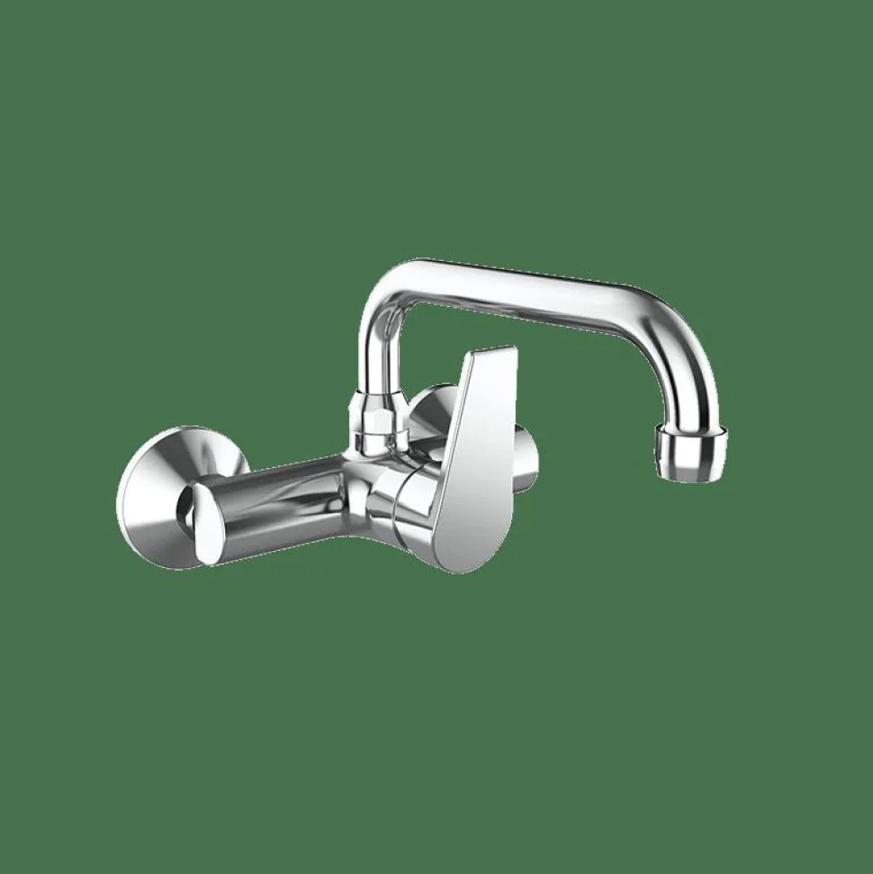 Fregadera Monomando Pared Eco Project Caño Alto Tubo Estilo Cocinas Colección COCINAS 10965100 – GRB Mixers