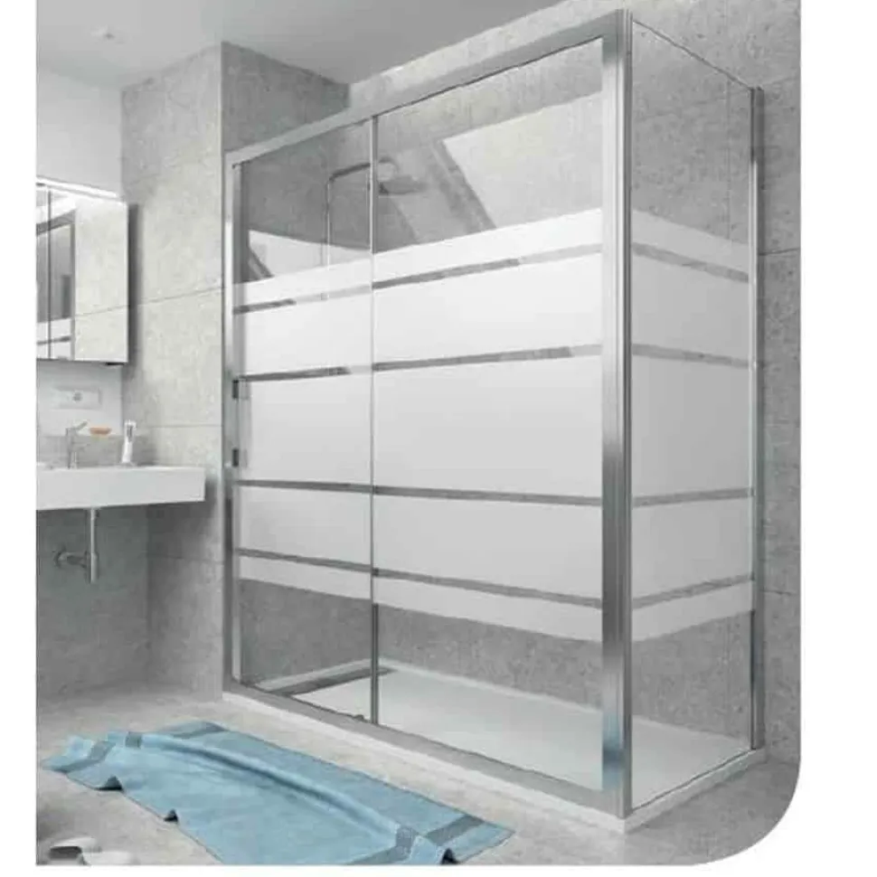 Frontal De Ducha Fijo + Corredera – Clear – Salgar
