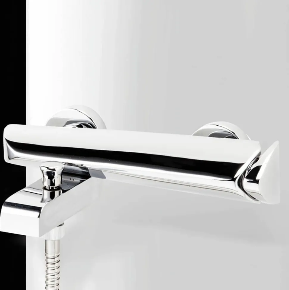 Grifo Baño-ducha Monomando Mezclador Cromo Con Accesorios De Ducha – Seven – 90041000 – Galindo