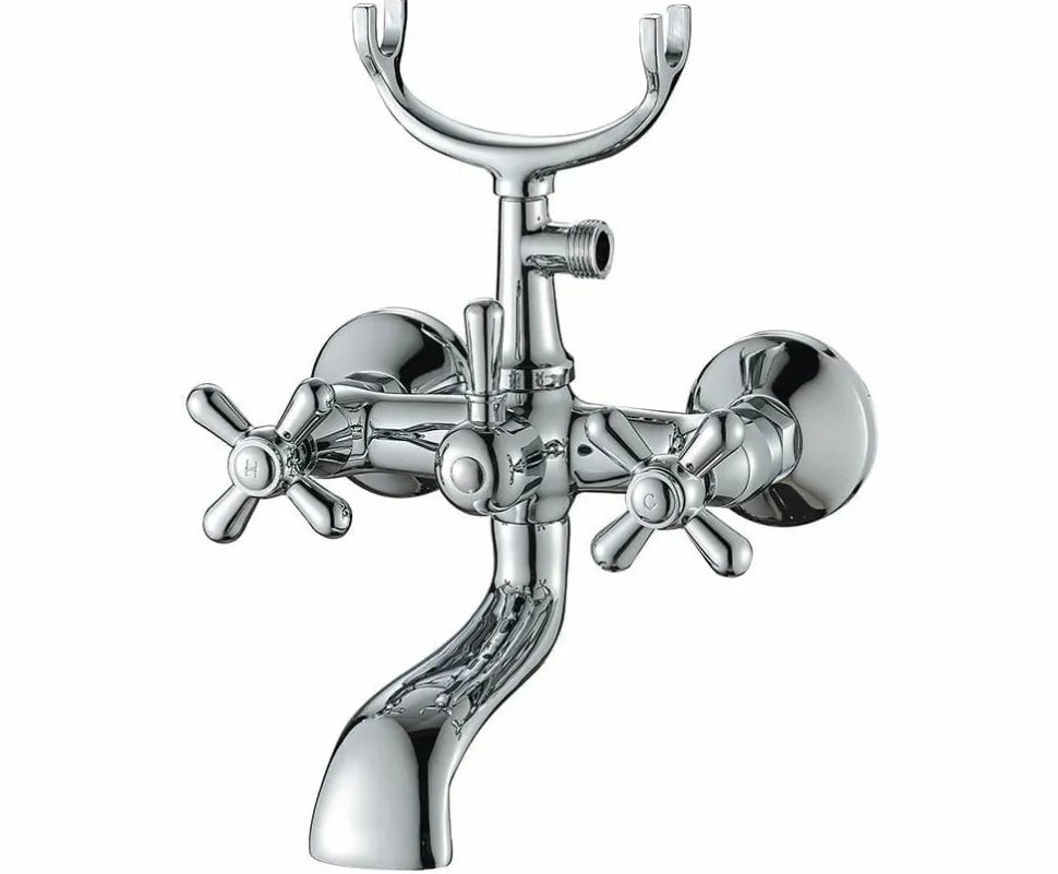 Grifo Bimando De Bañera Bristol Cromo Con Equipo (Mango De Ducha Y Flexo) – 02BRI413CR – AQG