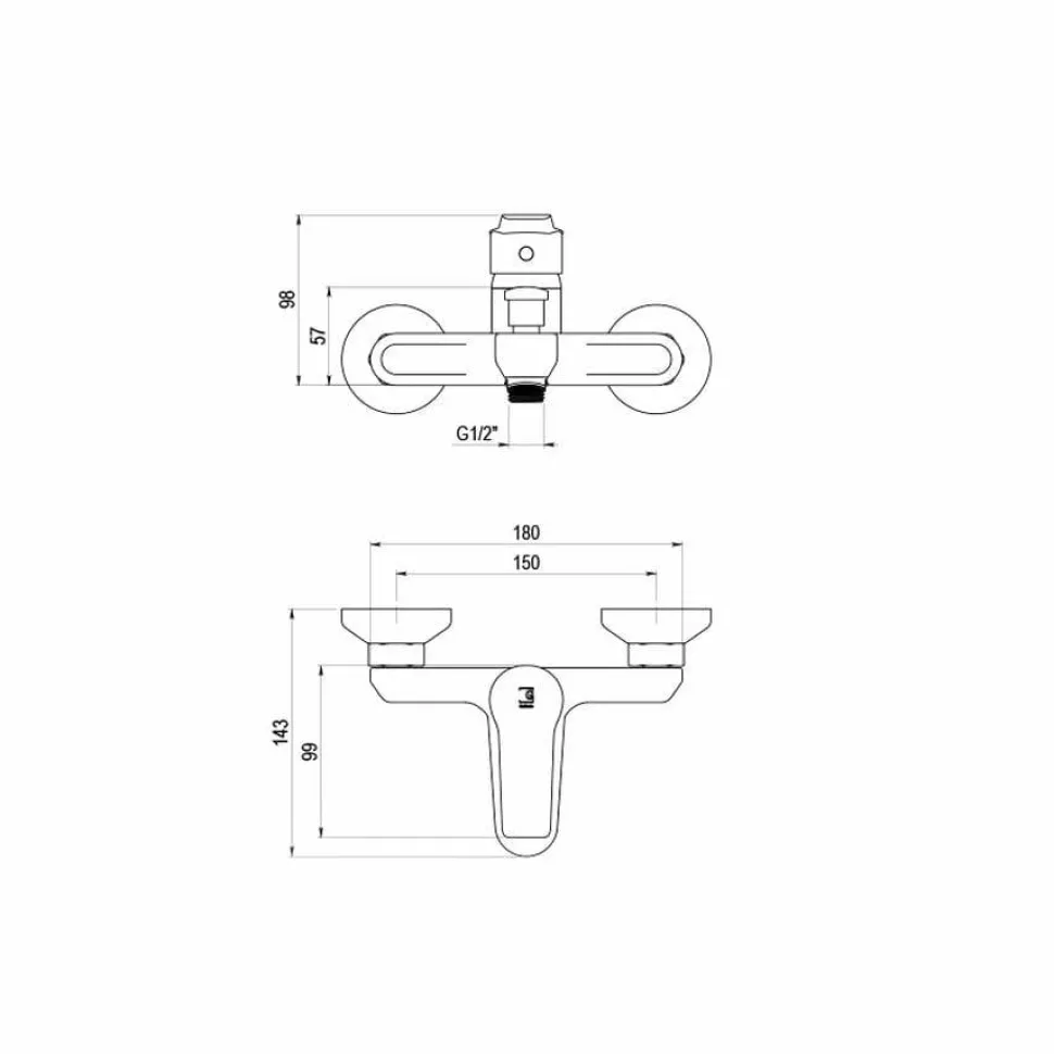 Grifo De Baño-Ducha Albos – Galindo – 7121000