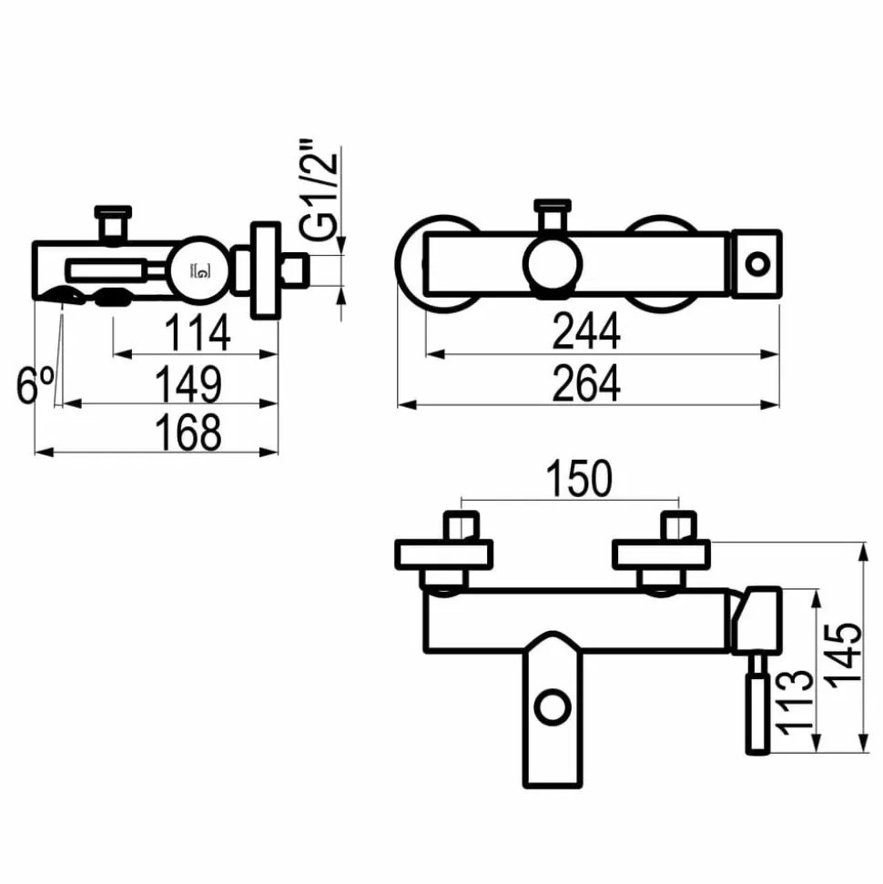 Grifo De Baño-ducha Con Accesorios De Ducha – Theo City – 8641000 – Galindo