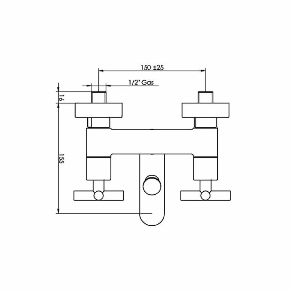 Grifo De Baño-ducha Cromo Con Accesorios De Ducha – Matrix – 8241000 – Galindo