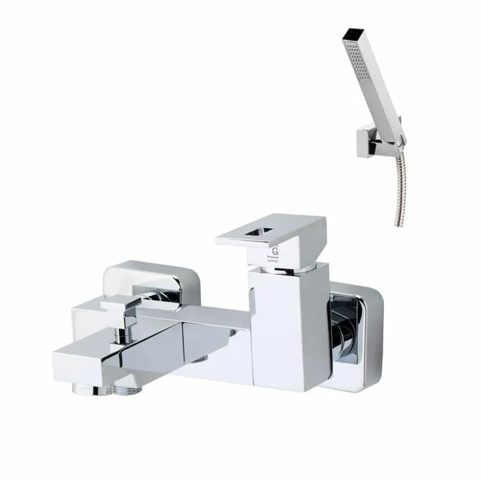 Grifo De Baño-ducha Cromo Con Accesorios De Ducha – Nitro – 5241000 – Galindo
