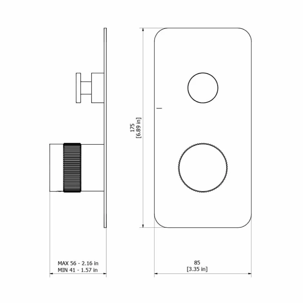Grifo De Baño-ducha Empotrable Zoom Níquel – 4987471 – Galindo – LuxCover