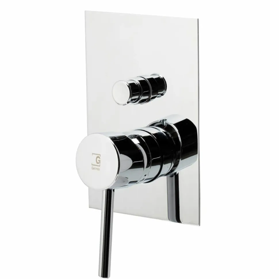 Grifo De Baño-ducha Empotrable Theo Dark Cromo – 8637400 – Galindo