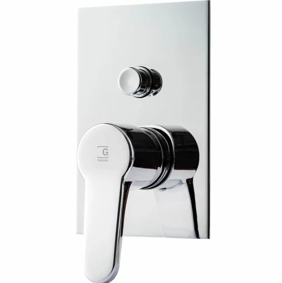 Grifo De Baño-ducha Empotrable Cónico Negro – 7177416 – Galindo – LuxCover