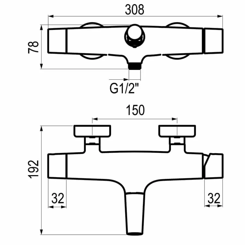 Grifo De Baño-ducha Livra Con Accesorios – 4961000 – Galindo