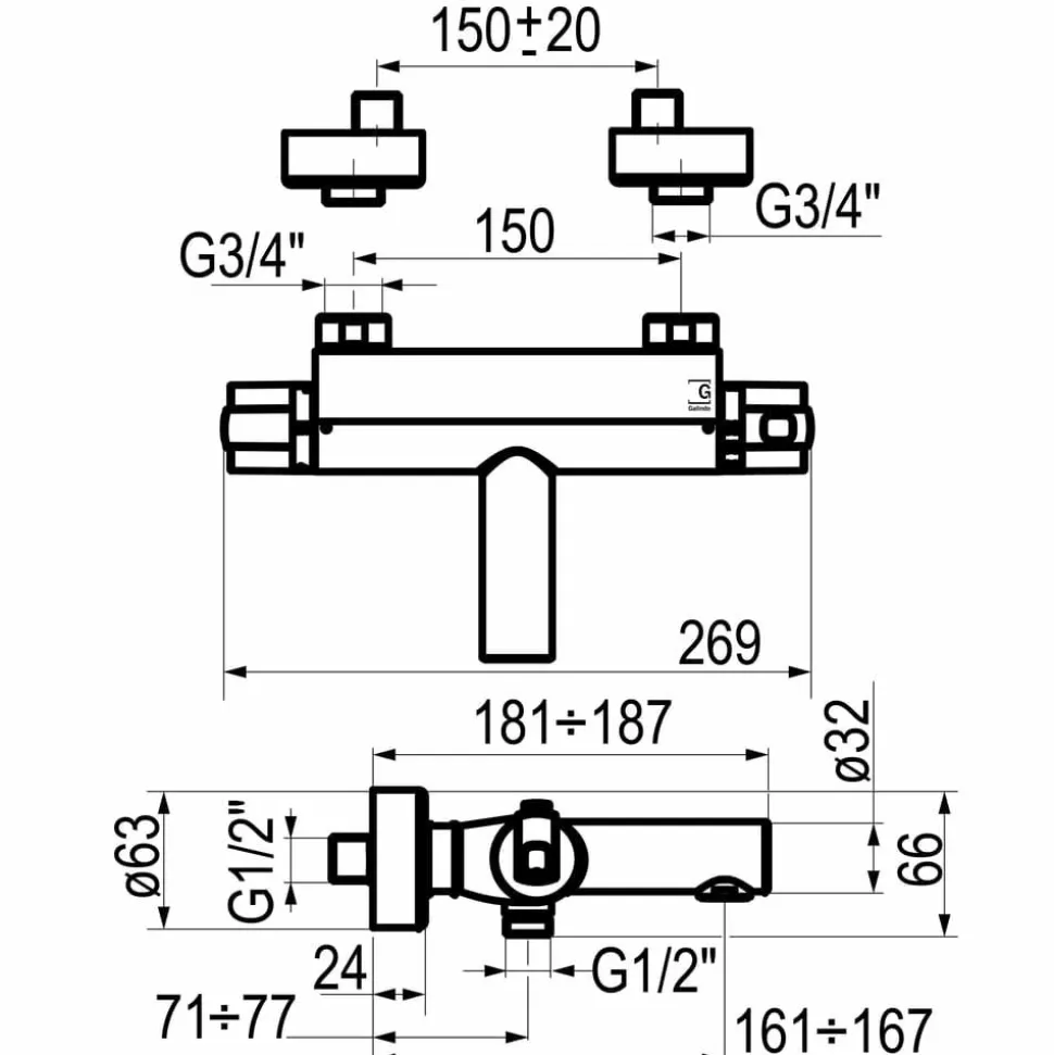Grifo De Baño-ducha – Pysa – 50041500 – Galindo