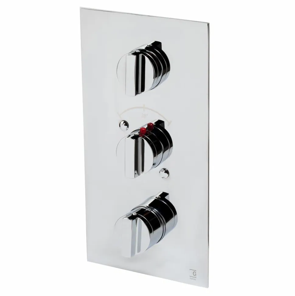 Grifo De Baño-ducha Termostática Empotrable 3/4 Vertical 2 Entradas 2 Salidas – Atlantis – 6846400 – Galindo