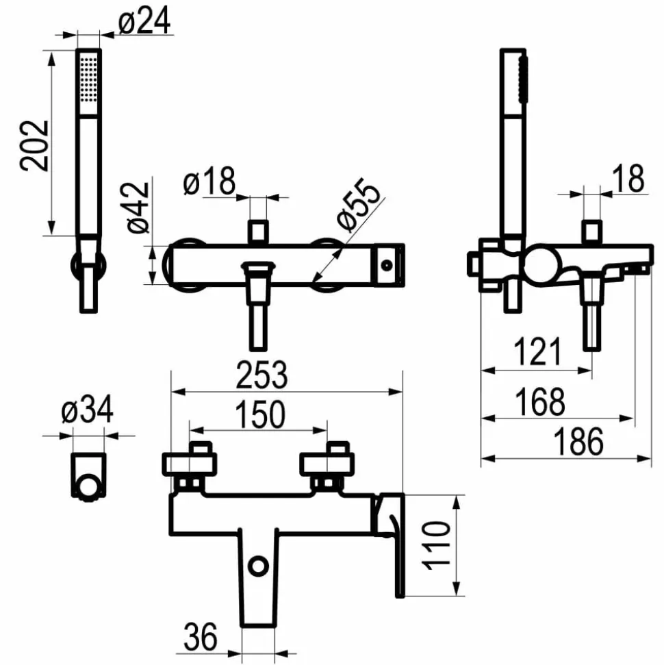 Grifo De Baño-ducha – Twit – 4941500 – Galindo