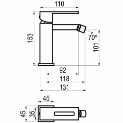 Grifo De Bidet Blanco – Nitro – 5247011 – Galindo