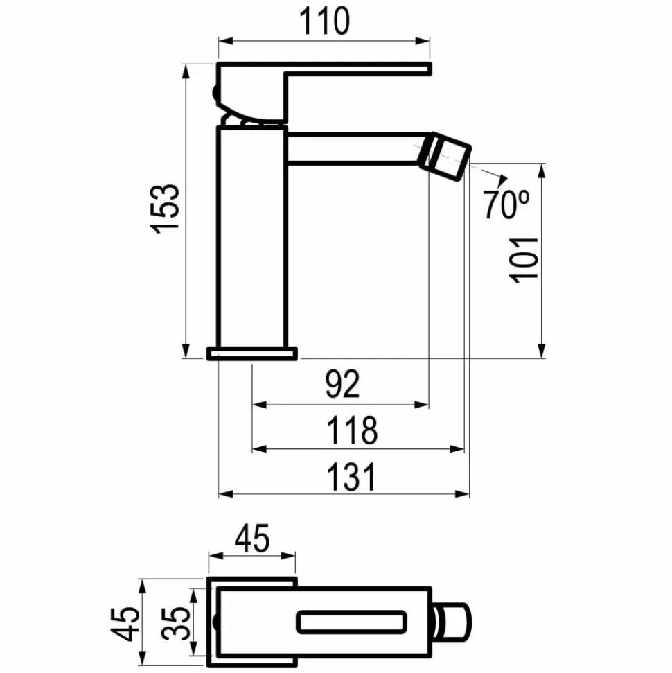 Grifo De Bidet Blanco – Nitro – 5247011 – Galindo