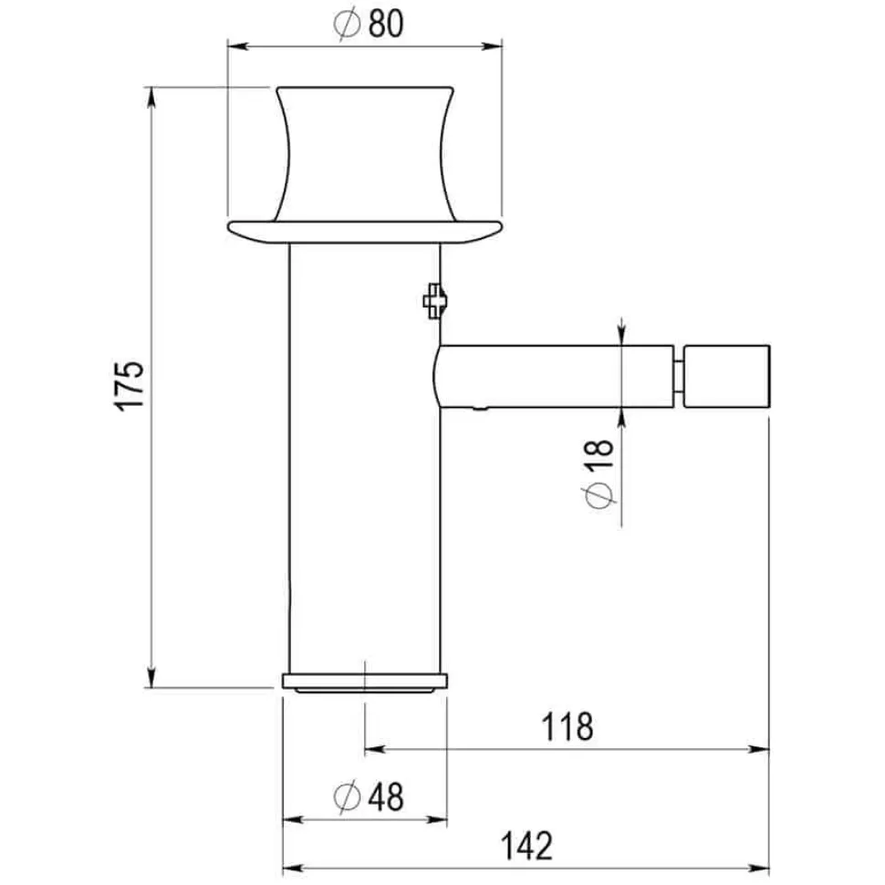 Grifo De Bidet Con Desagüe – Chap – 8836000 – Galindo