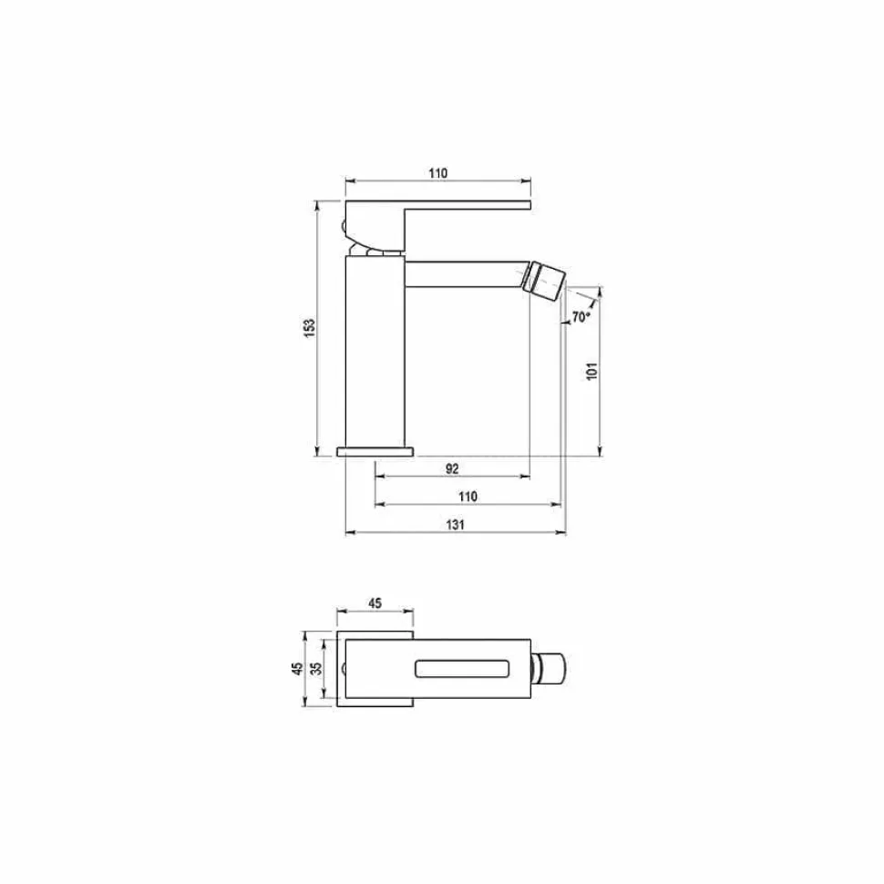 Grifo De Bidet Cromo – Nitro – 5247000 – Galindo