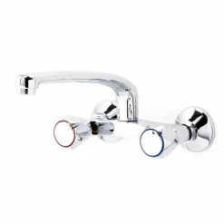 Grifo De Cocina Bimando De Pared Elipse Caño Tubo 26 Cm – 3835000 – Galindo