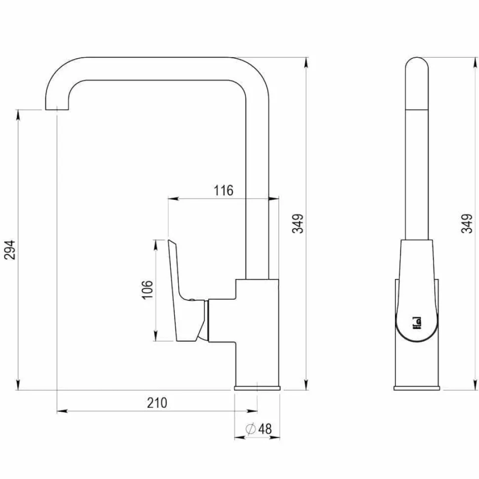 Grifo De Cocina Blanco – Aroha – 4608611 – Galindo