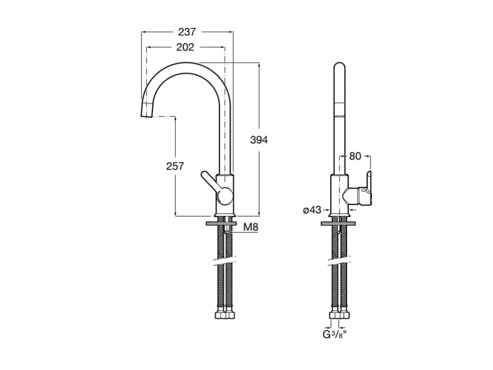 Grifo De Cocina Con Caño Giratorio, Cold Start. Blanco – Mencia – Roca – A5A7409B00