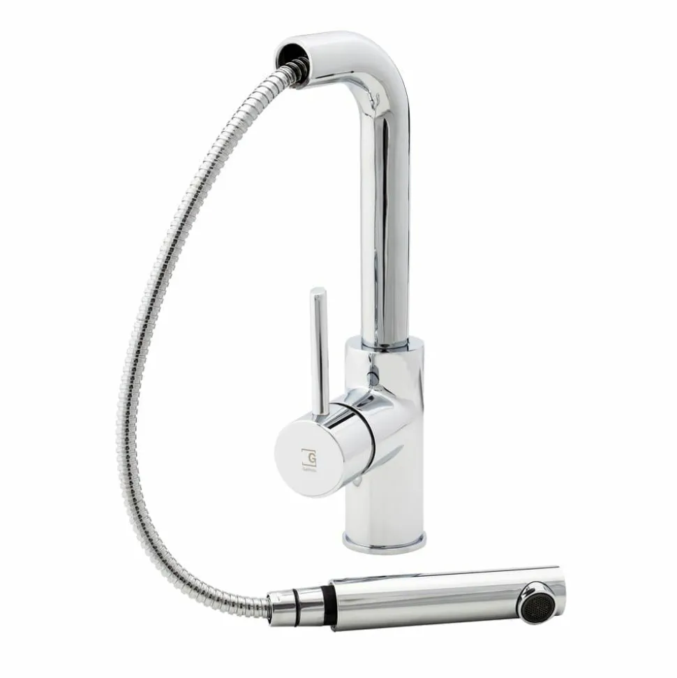 Grifo De Cocina Theo Dark Extraíble Cromo 1F – 8639400 – Galindo