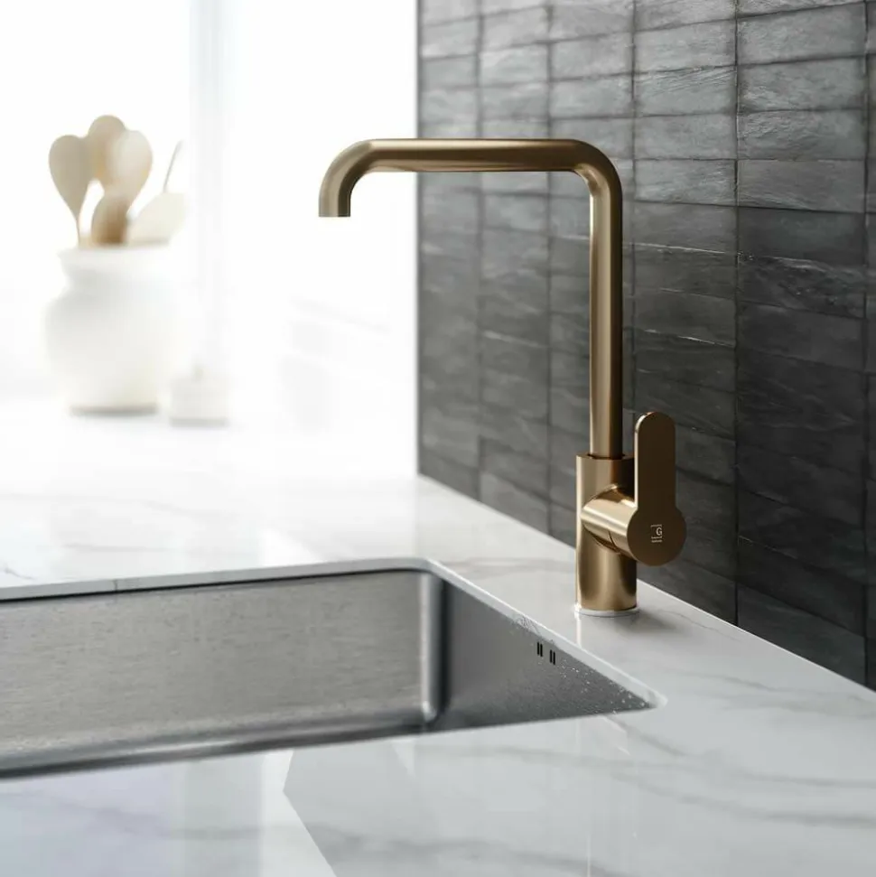 Grifo De Cocina Zip Plus 2.0 Bronce – 2158640 – Galindo – LuxCover