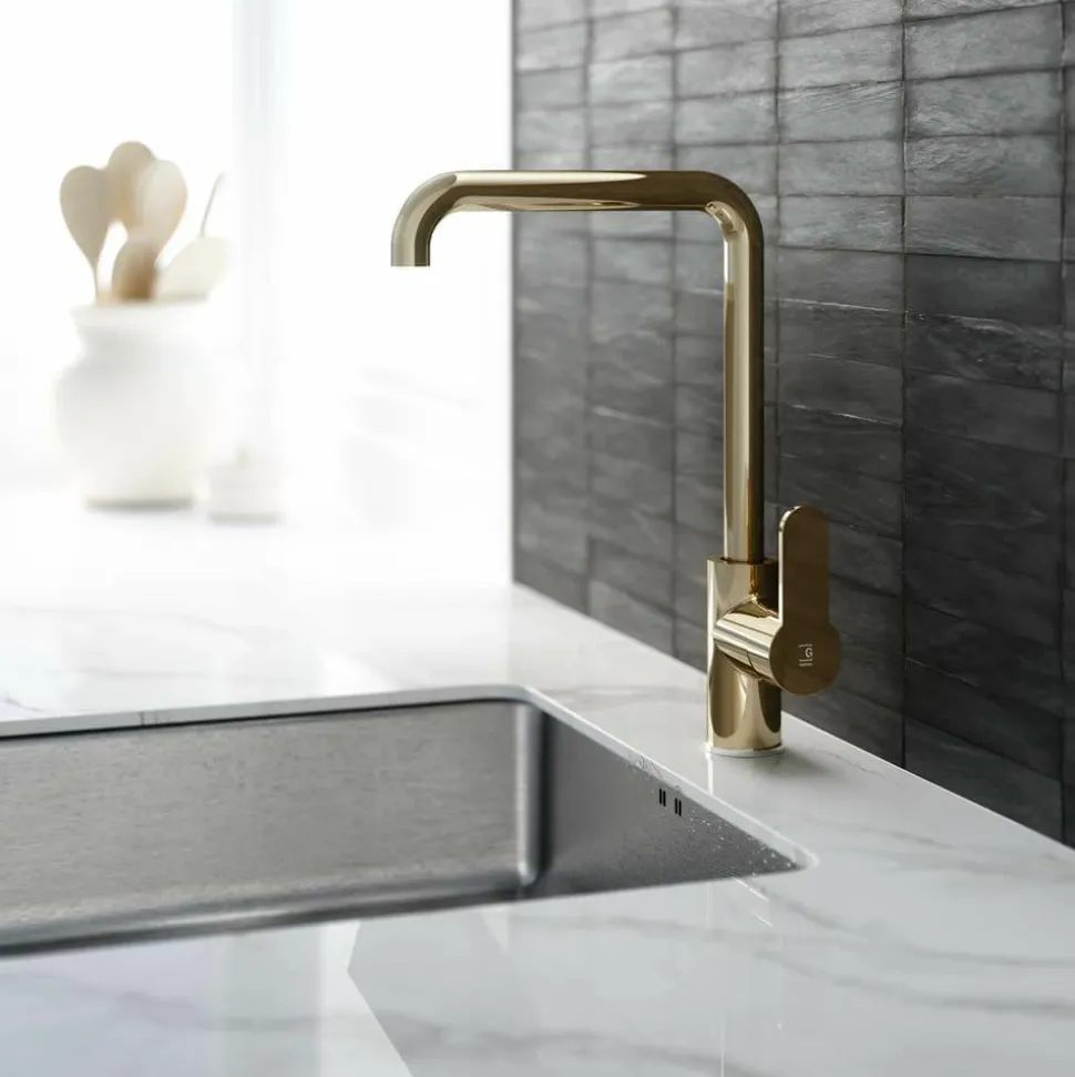 Grifo De Cocina Zip Plus 2.0 Oro – 2158618 – Galindo – LuxCover