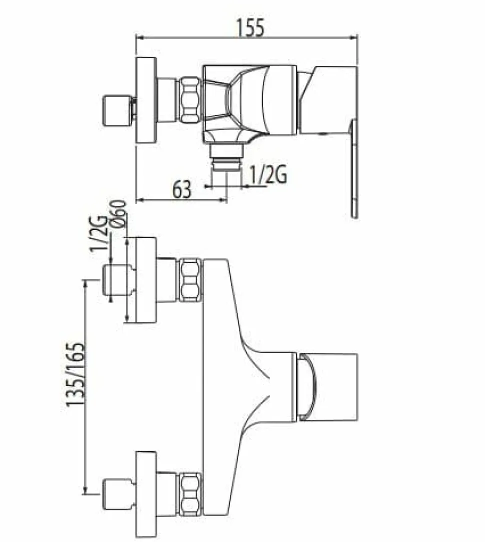 Grifo De Ducha De Mano Anticalcárea Con Soporte Orientable. Flexo Doble Engatillado – 1716702 – Tres Grifería