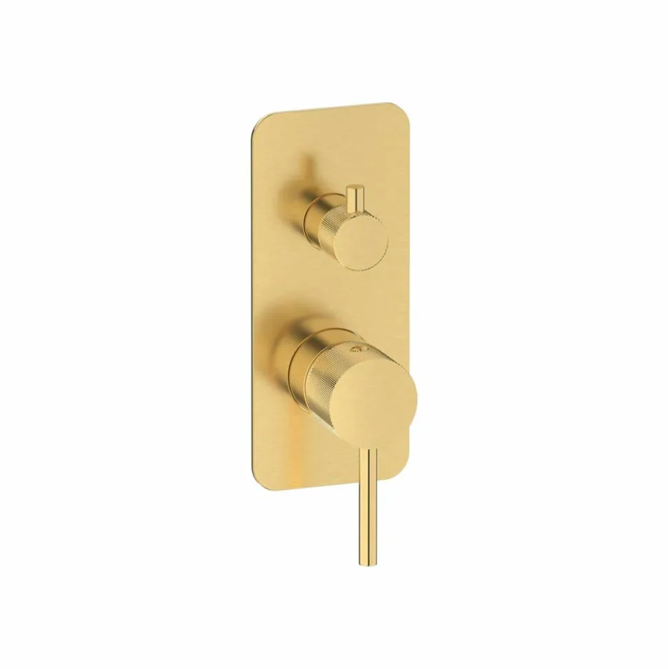 Grifo De Ducha Empotrable 3 Vías Trama Oro Cepillado – 4977229 – Galindo – LuxCover