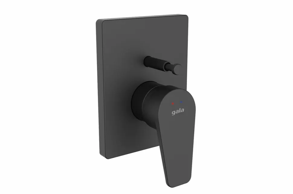 Grifo De Ducha Monomando. Empotrado Para Ducha (2 Salidas) Haza Black – G3998802 – Gala