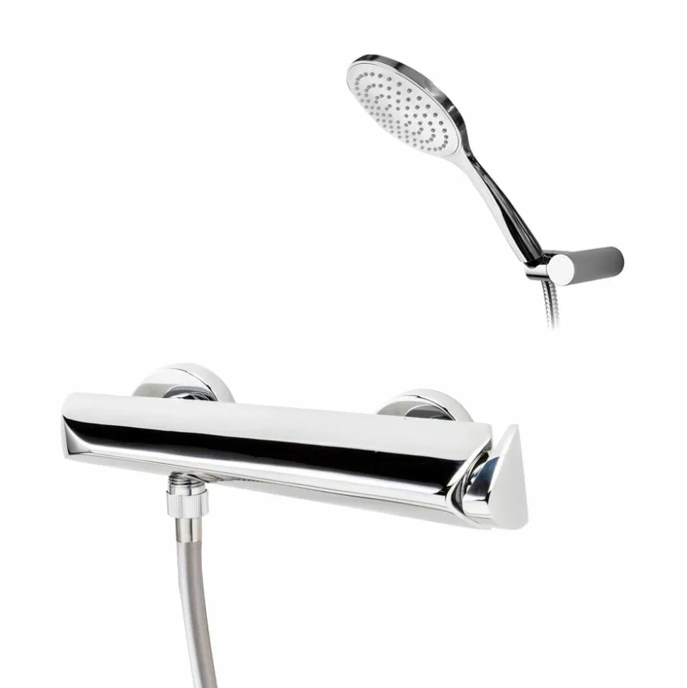 Grifo De Ducha Monomando Mezclador Con Accesorios De Ducha Cromo – Seven – Galindo – 90043000
