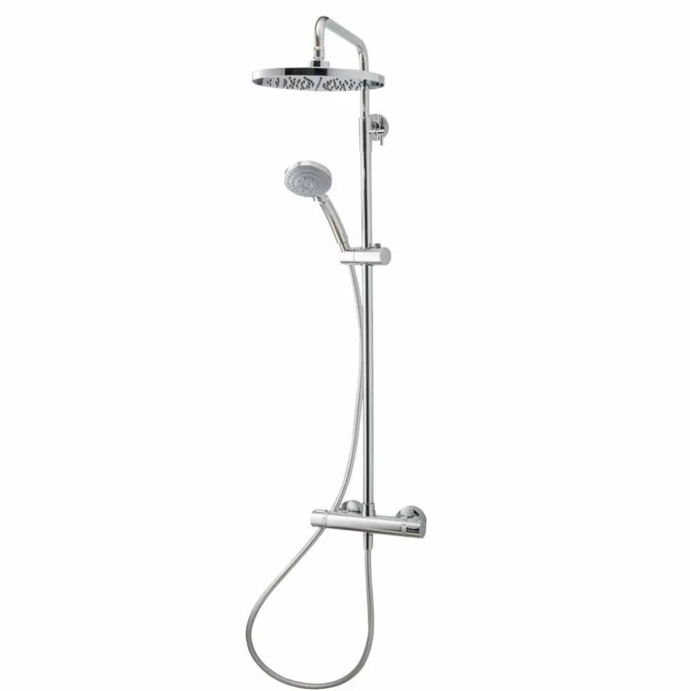 Grifo De Ducha Termostática Con Columna Pysa Rociador 250 Mm – 50049302 – Galindo