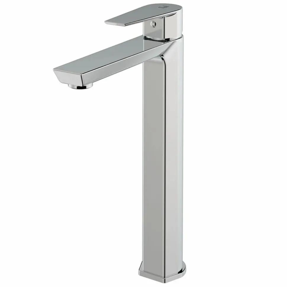 Grifo De Lavabo Alto Aroha Cromo Con Desagüe Semiautomático – 4604500 – Galindo