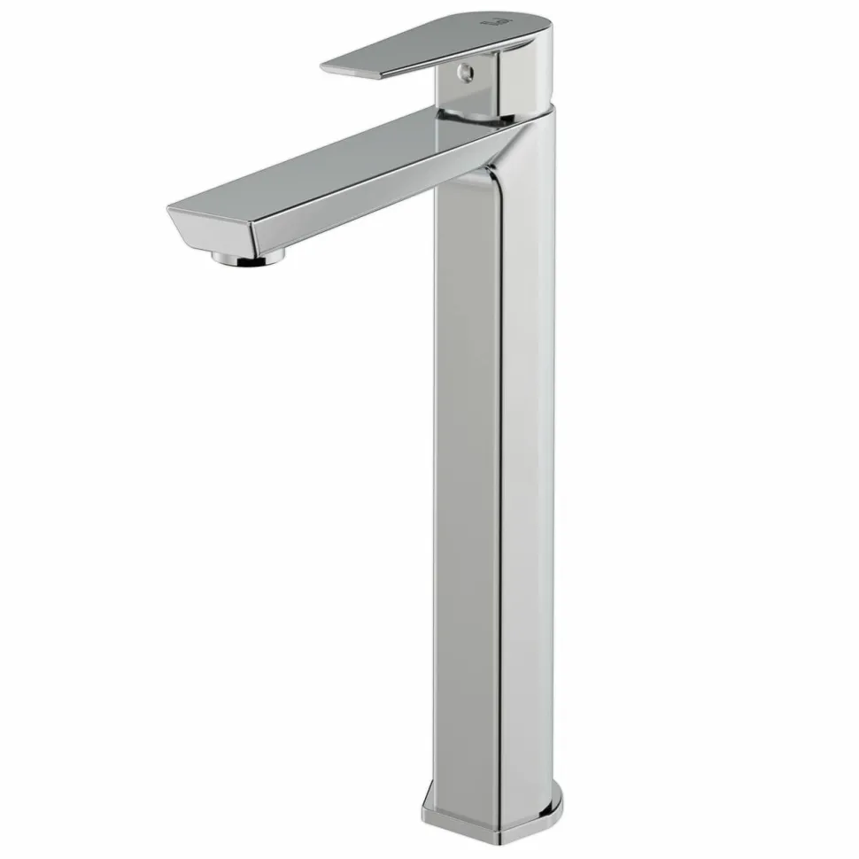 Grifo De Lavabo Alto Aroha Cromo Con Desagüe Semiautomático – 4604500 – Galindo