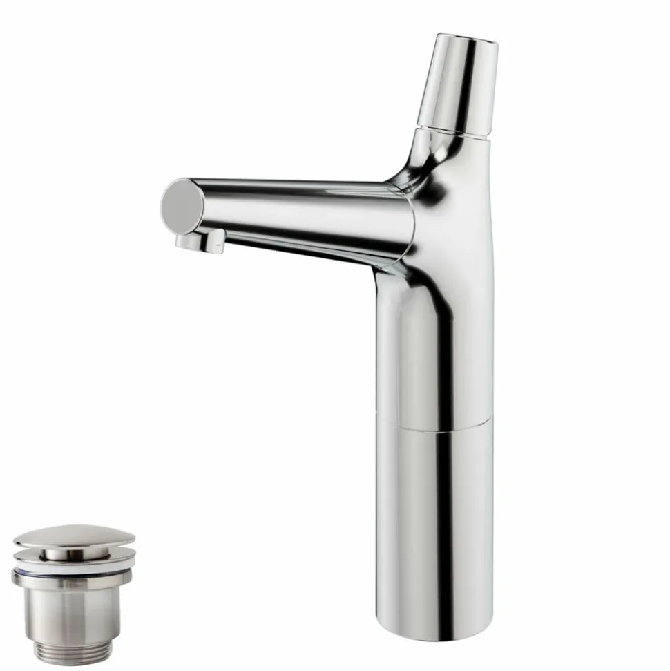 Grifo De Lavabo Alto Livra Con Desagüe Semiautomático – 4964500 – Galindo