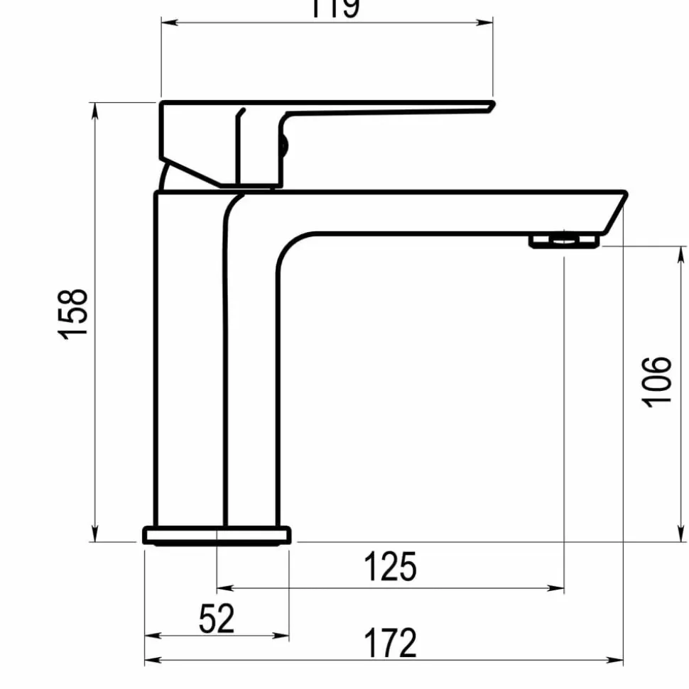 Grifo De Lavabo Aroha Cromo Con Desagüe Semiautomático – 4604000 – Galindo