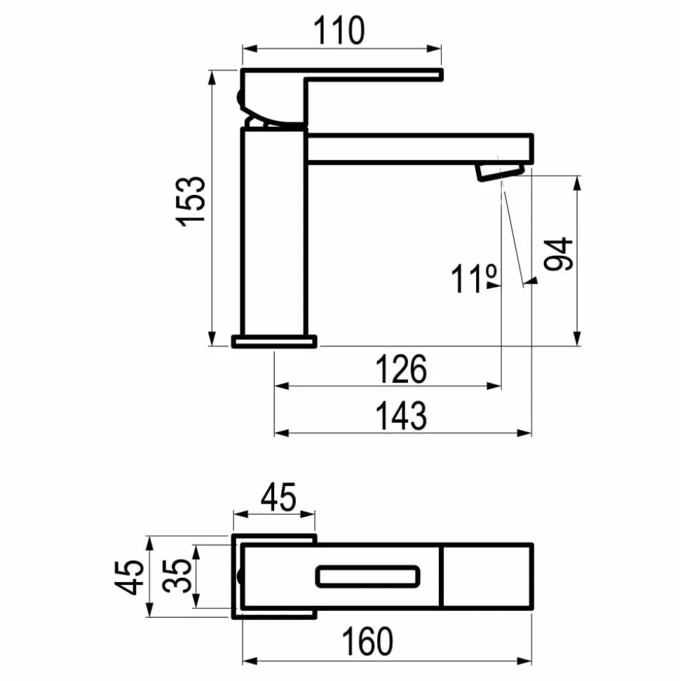Grifo De Lavabo Blanco – Nitro – 5245011 – Galindo