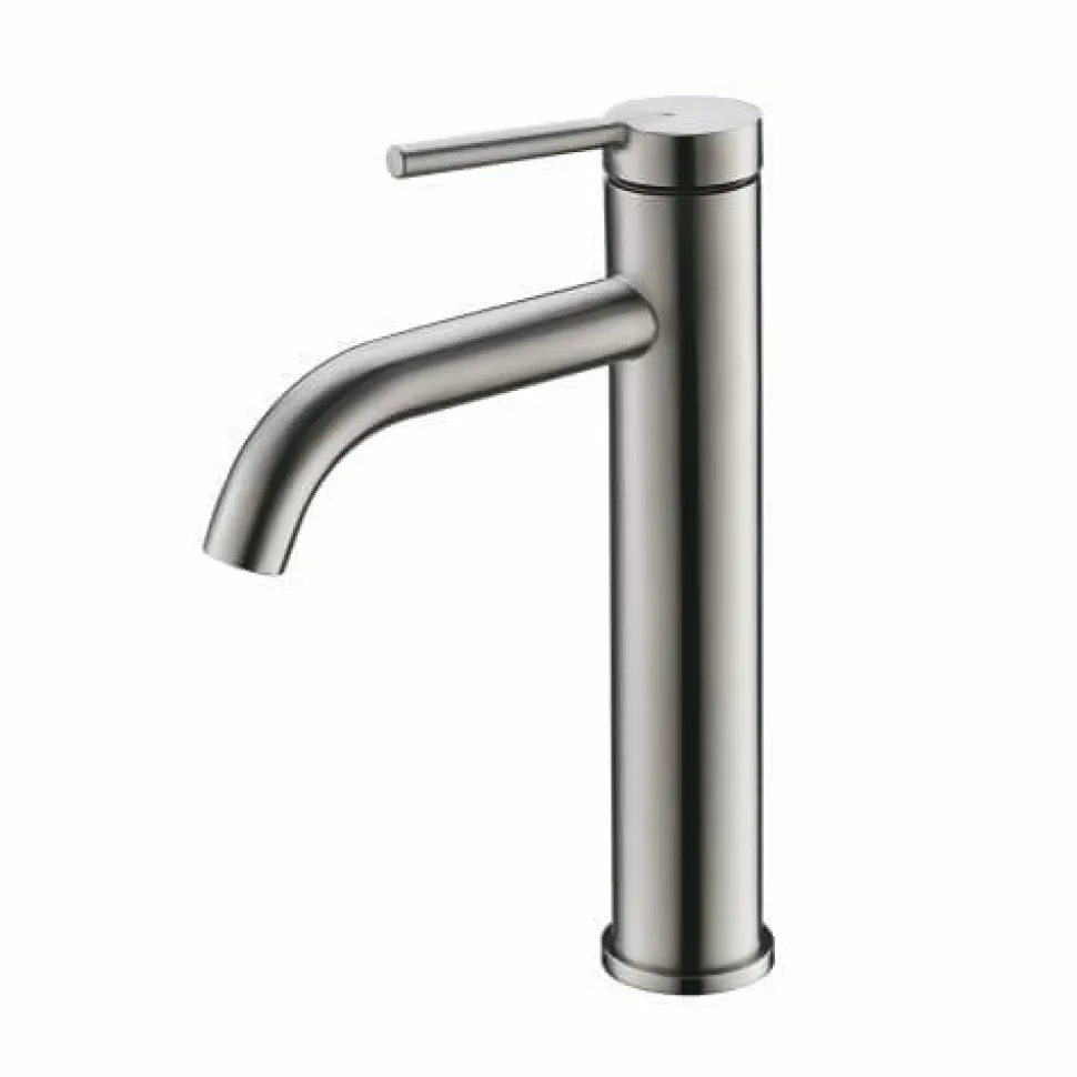 Grifo De Lavabo Caño Alto Baho ACERO Cromado Mate 22,5 Cm – ACERO012B – Gamma