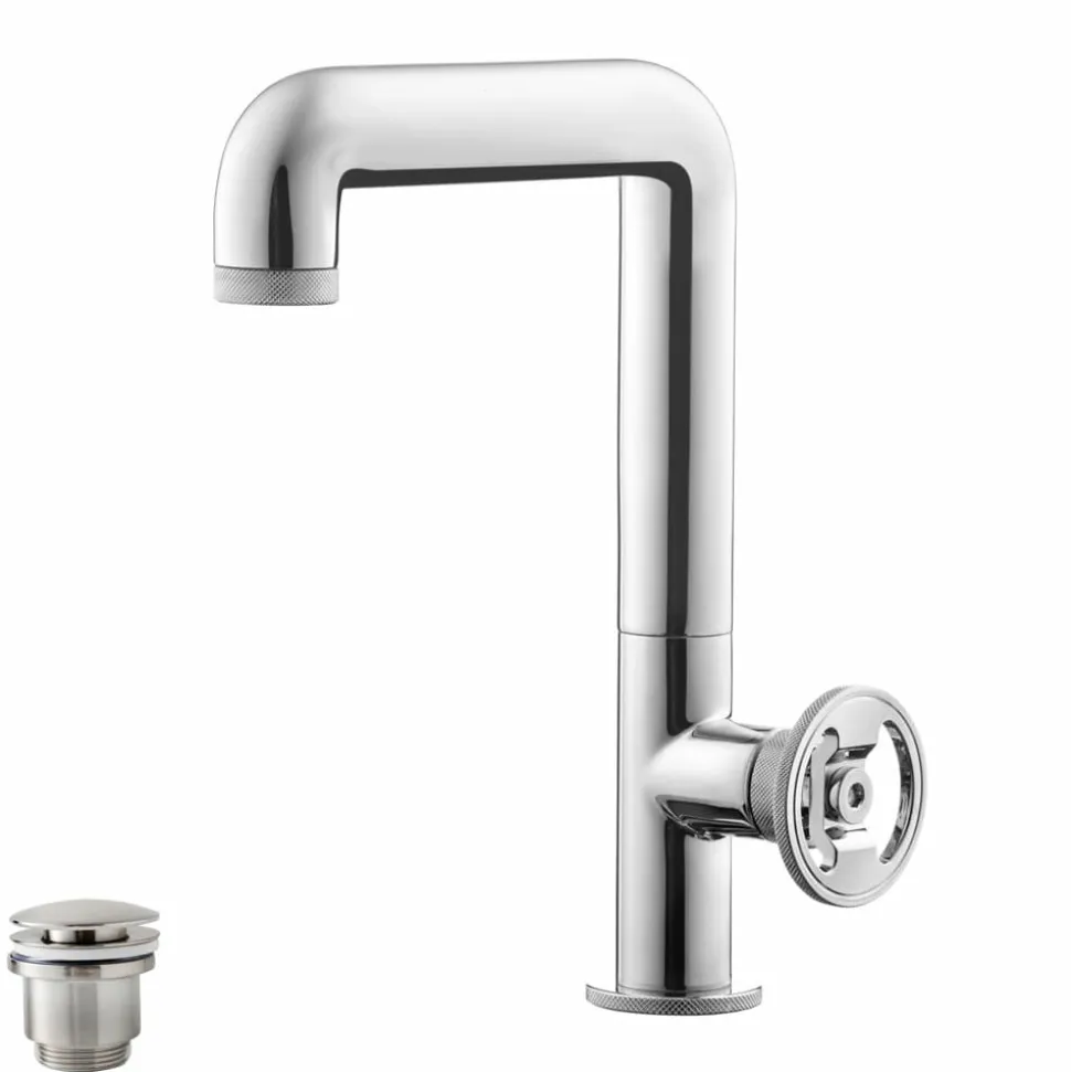 Grifo De Lavabo Caño Alto Con Desagüe – Strem – 7964500 – Galindo