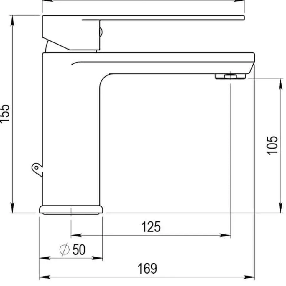 Grifo De Lavabo Caño Bajo Con Desagüe – Nine – 4634000 – Galindo