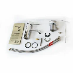 Grifo De Lavabo Caño Curvo Con Desagüe – Theo City – 8654000 – Galindo