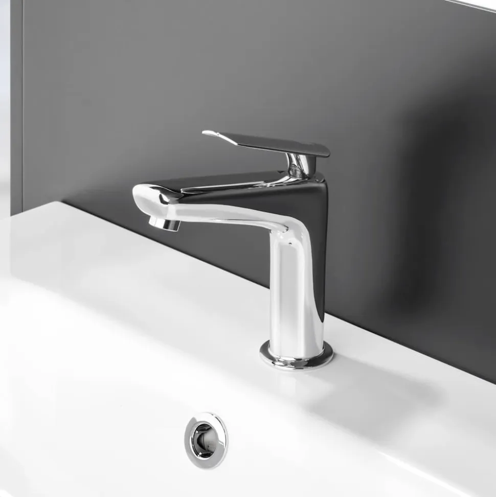 Grifo De Lavabo Kily Con Desagüe Semiautomático Cromo – 4954000 – Galindo