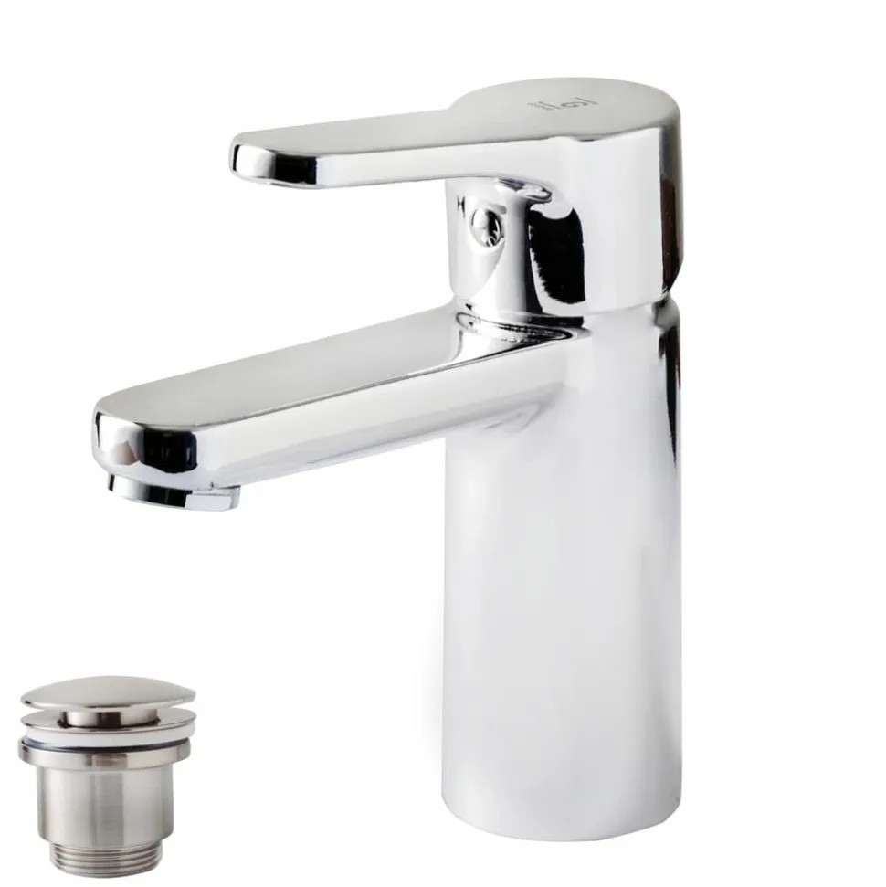 Grifo De Lavabo Monomando Apertura En Frío Con Desagüe Semiautomático – AF7174000 – Cónico – Galindo