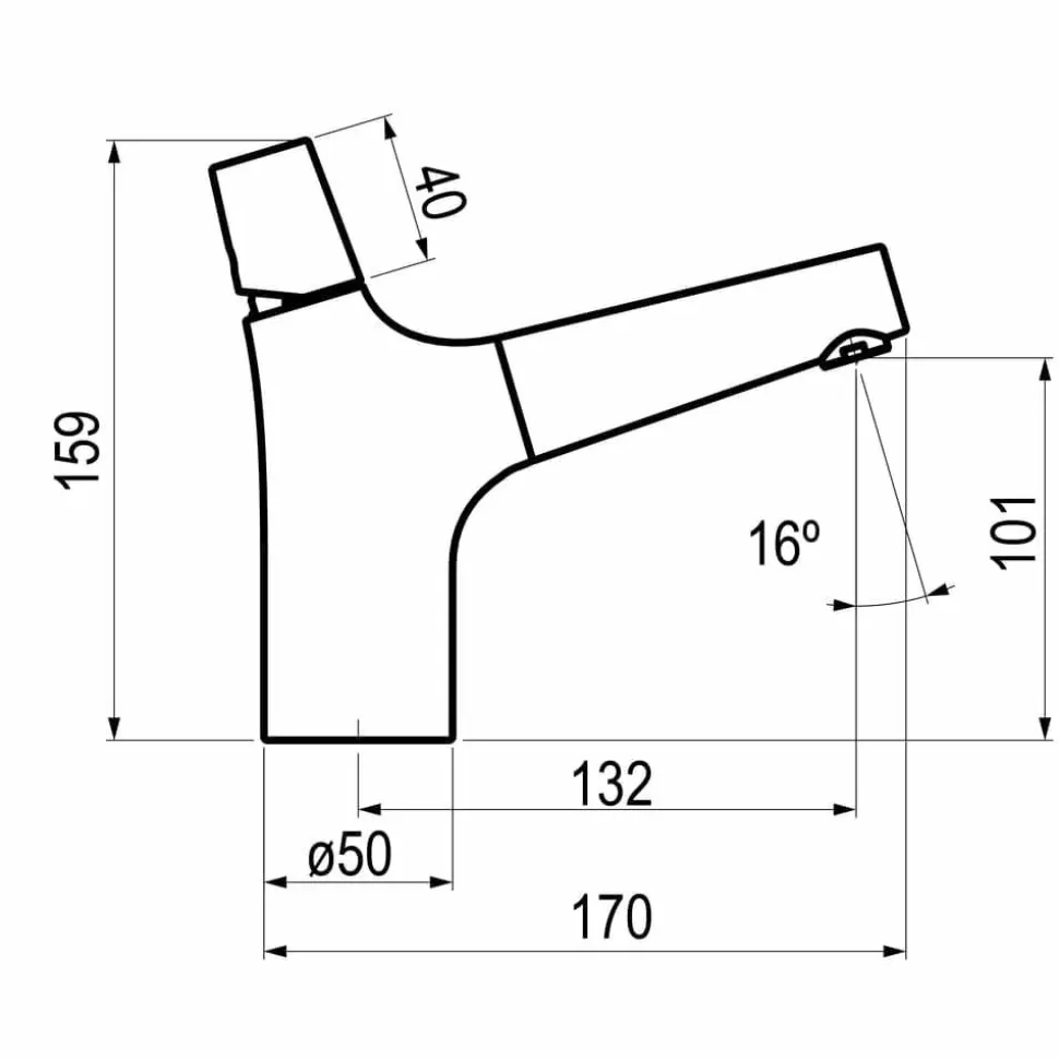 Grifo De Lavabo Monomando Con Desagüe – Livra – 4964000 – Galindo