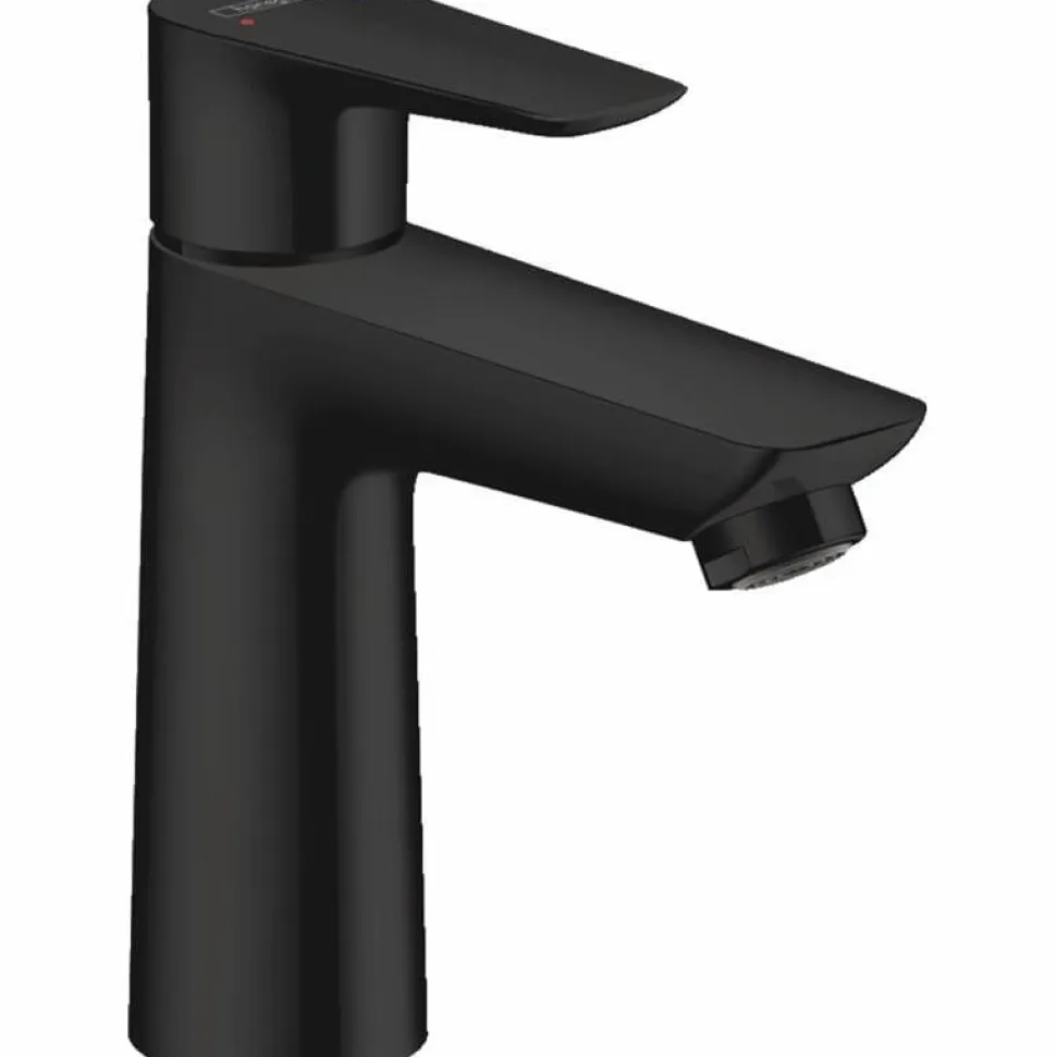 Grifo De Lavabo Monomando Negro Mate Sin Desagüe – Talis 110 – Hansgrohe