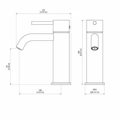 Grifo De Lavabo Monomando Trama Níquel Cepillado- 4975071 – Galindo – LuxCover