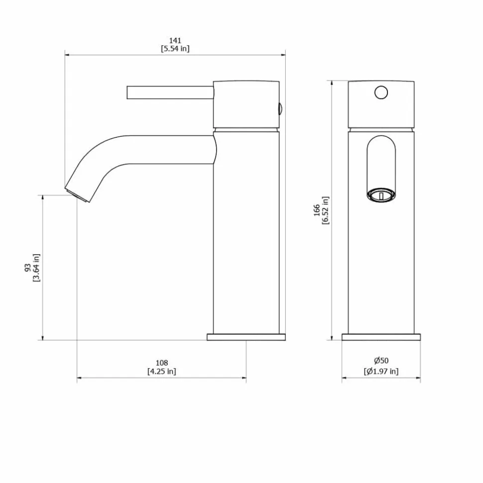 Grifo De Lavabo Monomando Trama Níquel Cepillado- 4975071 – Galindo – LuxCover