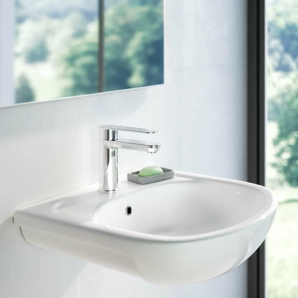 Grifo De Lavabo Nine Cromo Con Desagüe Semiautomático – 4624000 – Galindo