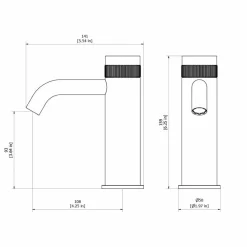 Grifo De Lavabo Zoom Cromo Negro Cepillado – 4985036 – Galindo – LuxCover